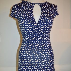S Miami Navy and Yellow Dress